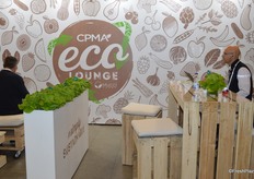 The Eco lounge is very popular and not only used to relax, but also to work and have meetings. Mucci’s maintenance manager Joe Sleiman made these tables and chairs out of pallet wood and repurposed wood.